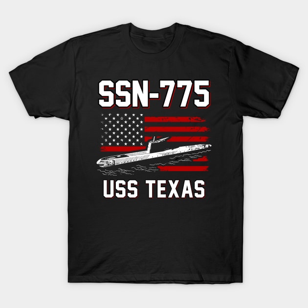 SSN-775 USS Texas T-Shirt T-Shirt by Zone32